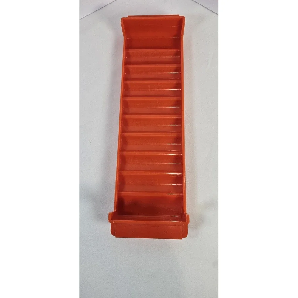 1 Major Metalfab MMF $100 Quarters Orange Coin Roll Tray Bank Teller Money Tray‎